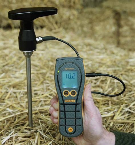 Paper Bale Moisture Meter|moisture meter for hay baler.